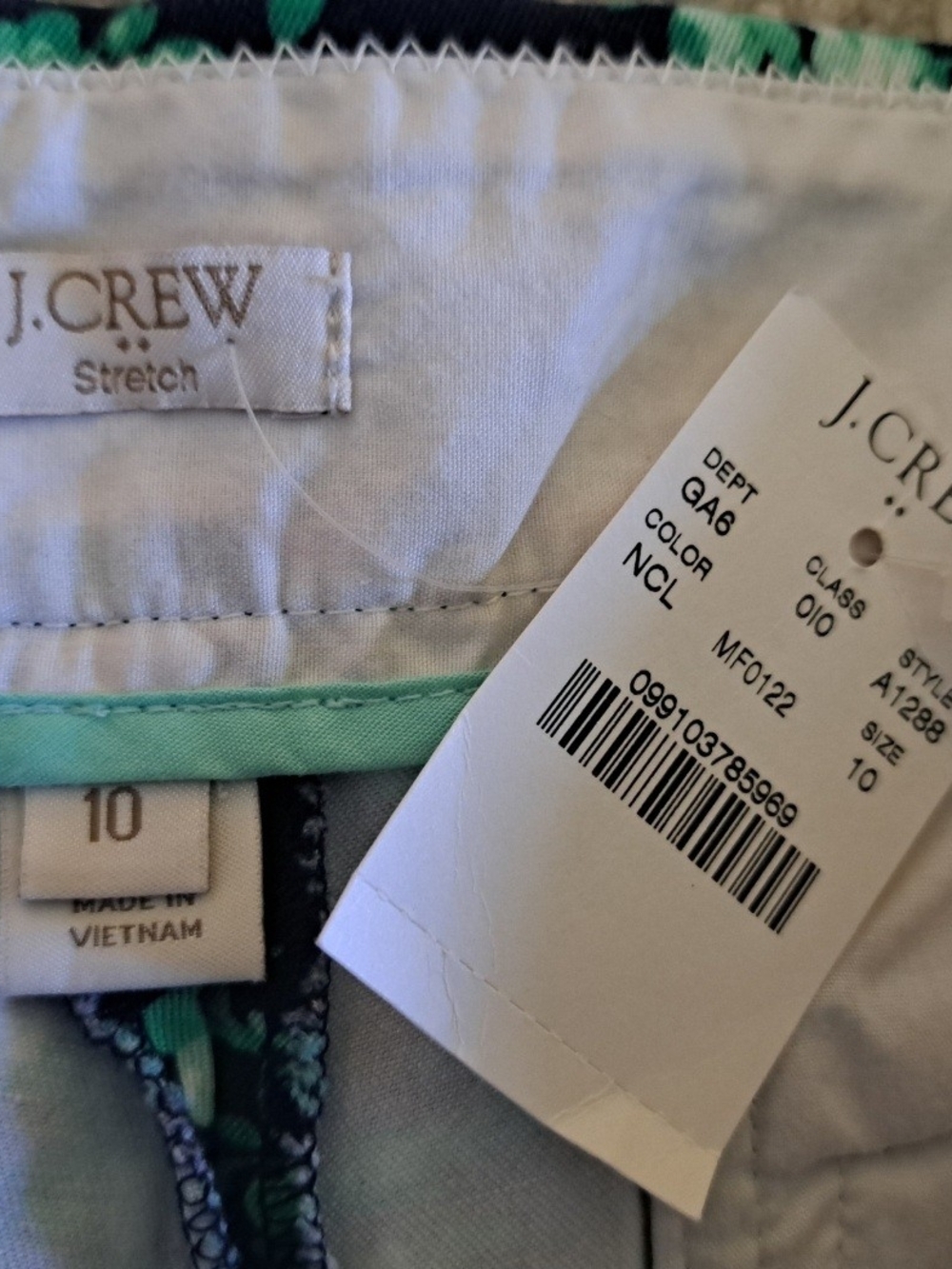 NWT J.CREW STRETCH CHINO CITY SHORTS SZ 10 - Picture 7 of 8